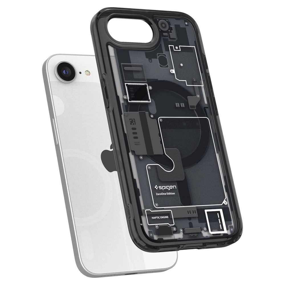 Spigen Ultra Hybrid MagSafe Case for iPhone 16e Zero One - Blackeng