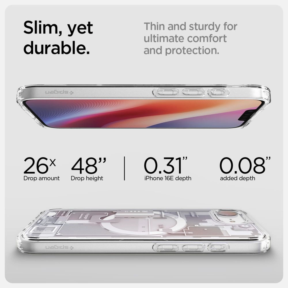 Spigen Ultra Hybrid MagSafe Case for iPhone 16e Zero One - Whiteeng