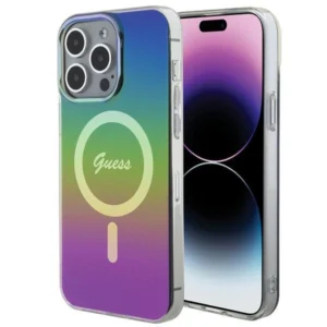 Guess IML Iridescent MagSafe case for iPhone 15 Pro Max 6.7" - multicoloreng