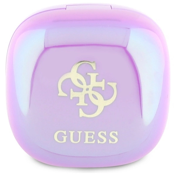 Guess 4G Printed Logo Bluetooth TWS Headphones + Docking Station - Purpleeng