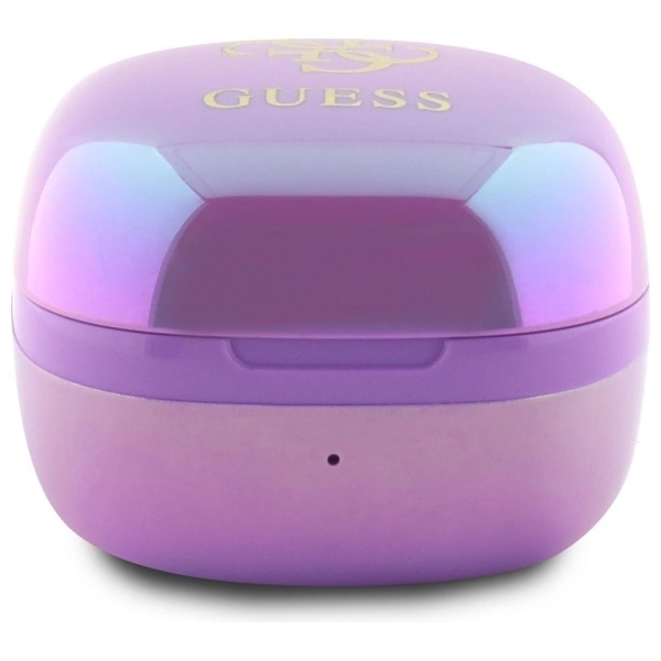 Guess 4G Printed Logo Bluetooth TWS Headphones + Docking Station - Purpleeng