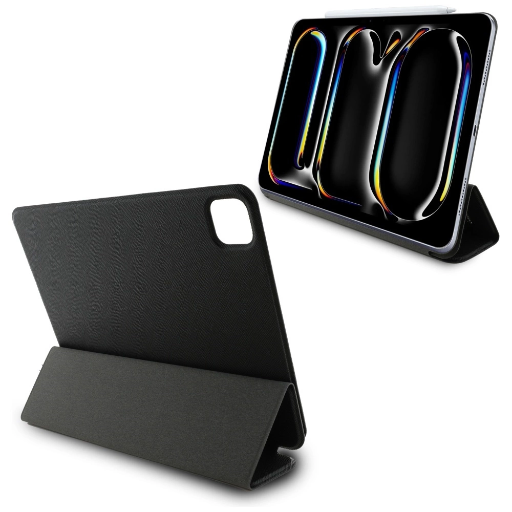 Karl Lagerfeld Saffiano Magnetic Karl & Choupette iPad Pro 11" 2024 Book Cover Case - Blackeng