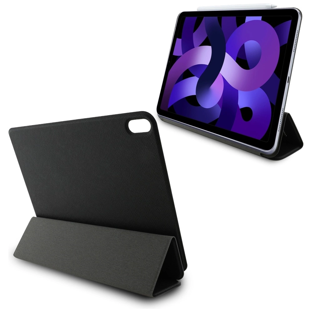 Karl Lagerfeld Saffiano Magnetic Karl & Choupette iPad Air 11" 2024 Book Cover Case - Blackeng