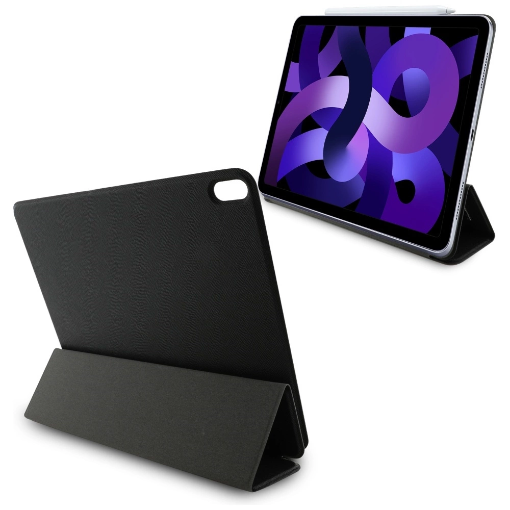 Karl Lagerfeld Saffiano Magnetic Karl & Choupette iPad Air 13" 2024 Book Cover Case - Blackeng