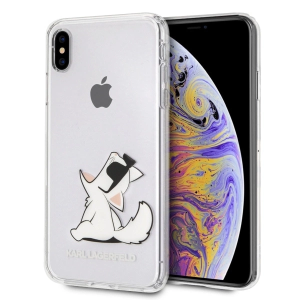 Karl Lagerfeld Choupette Fun iPhone Xs Max Case - Transparenteng