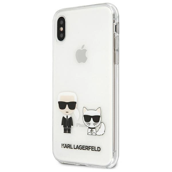 Karl Lagerfeld Karl & Choupette iPhone Xs Max Case - Transparenteng