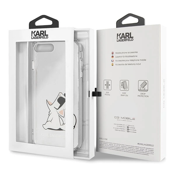 Karl Lagerfeld Choupette Fun iPhone 7 / 8 Plus Case - Transparenteng