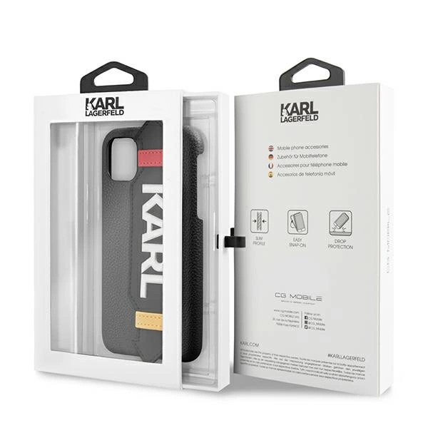 Karl Lagerfeld Strap Case for iPhone 11 Pro 5.8" - Blackeng
