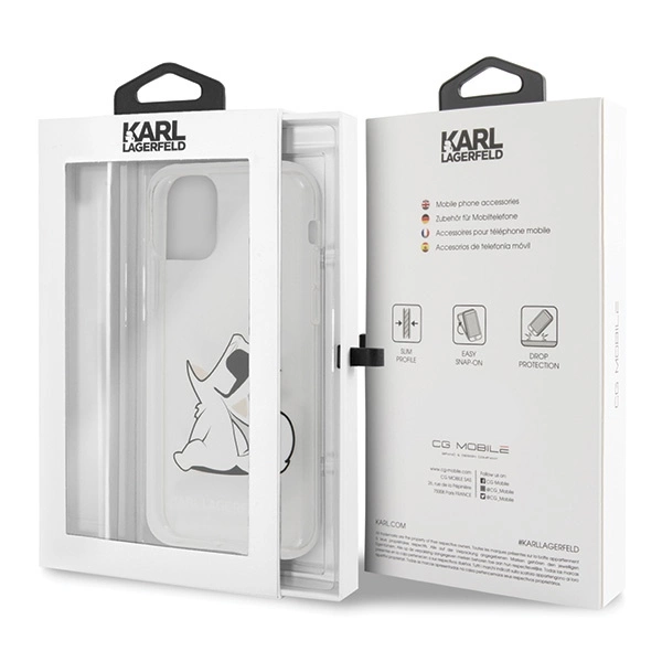 Karl Lagerfeld Choupette Fun iPhone 11 / Xr Case - Transparenteng
