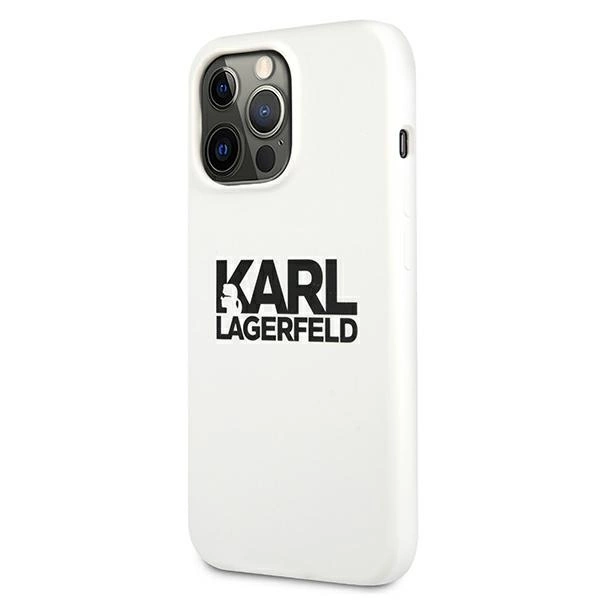 Karl Lagerfeld Silicone Stack Logo Case for iPhone 13 Pro / 13 6.1" - Whiteeng