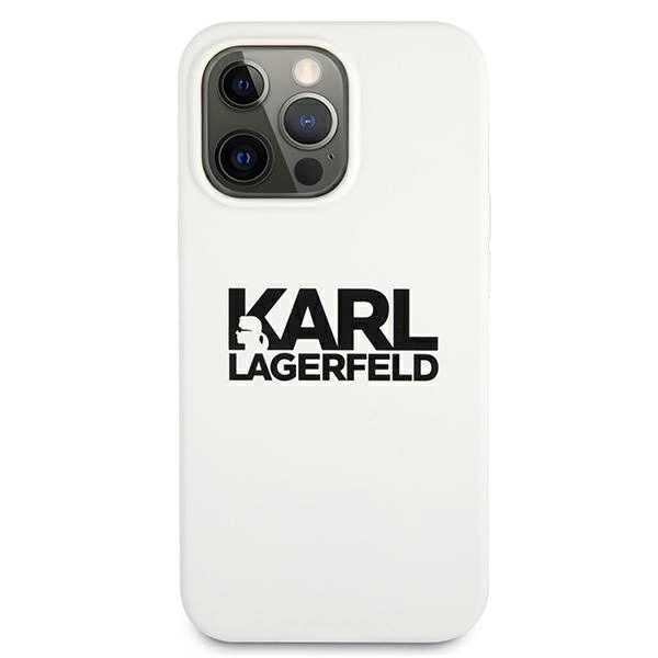 Karl Lagerfeld Silicone Stack Logo Case for iPhone 13 Pro / 13 6.1" - Whiteeng