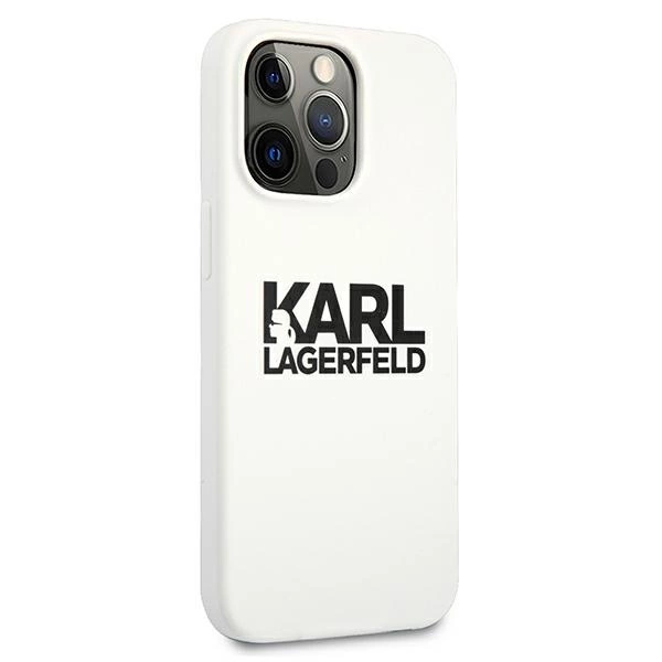 Karl Lagerfeld Silicone Stack Logo Case for iPhone 13 Pro / 13 6.1" - Whiteeng