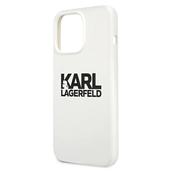 Karl Lagerfeld Silicone Stack Logo Case for iPhone 13 Pro / 13 6.1" - Whiteeng