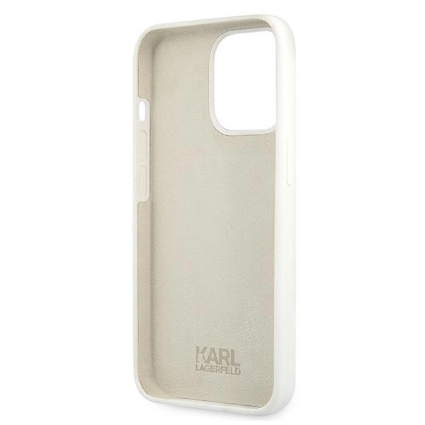 Karl Lagerfeld Silicone Stack Logo Case for iPhone 13 Pro / 13 6.1" - Whiteeng