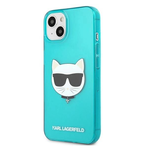 Karl Lagerfeld Glitter Choupette Fluo Case for iPhone 13 mini 5.4" - blueeng