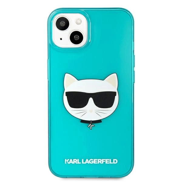 Karl Lagerfeld Glitter Choupette Fluo Case for iPhone 13 mini 5.4" - blueeng