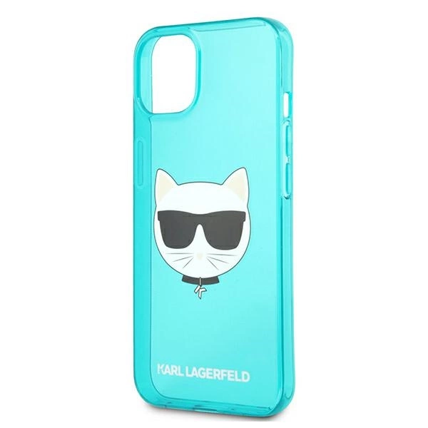Karl Lagerfeld Glitter Choupette Fluo Case for iPhone 13 mini 5.4" - blueeng