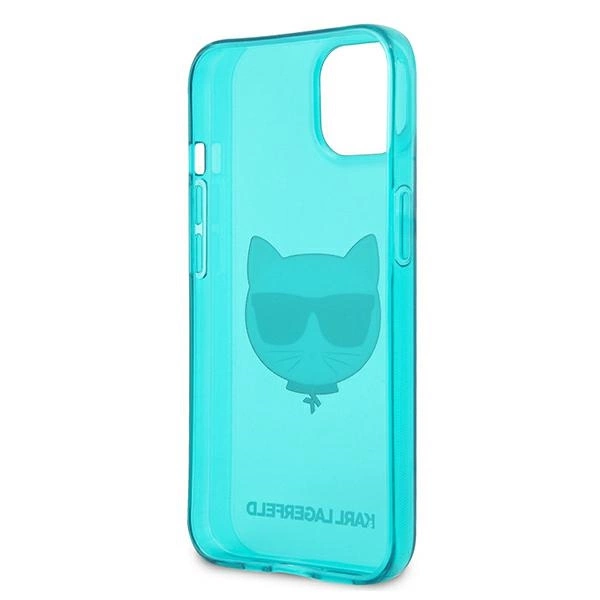 Karl Lagerfeld Glitter Choupette Fluo Case for iPhone 13 mini 5.4" - blueeng