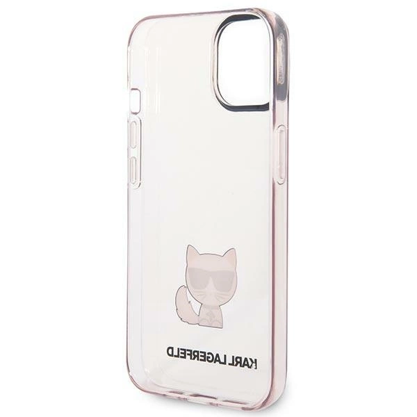 Karl Lagerfeld Transparent Choupette Body Case for iPhone 14 Plus / 15 Plus 6.7" - Pinkeng
