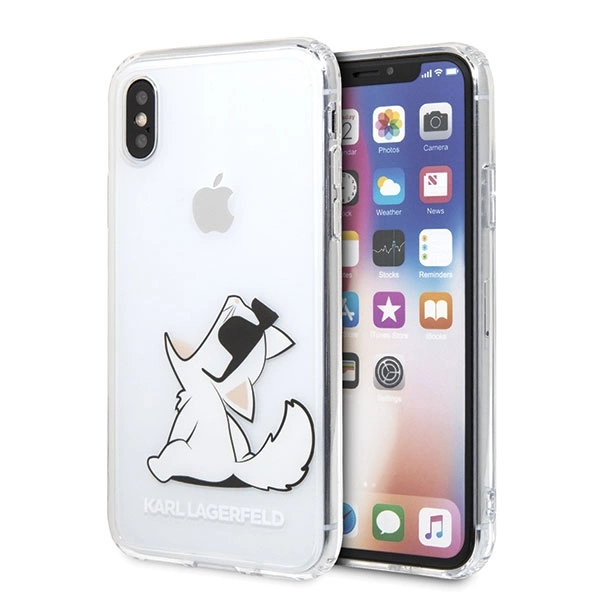 Karl Lagerfeld Choupette Fun iPhone X/Xs Case - Transparenteng
