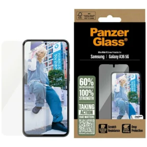 PanzerGlass Ultra-Wide Fit Tempered Glass for Samsung Galaxy A36 5Geng