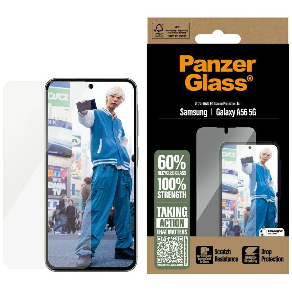 189926_1 PanzerGlass Ultra-Wide Fit Tempered Glass for Samsung Galaxy A56 5Geng