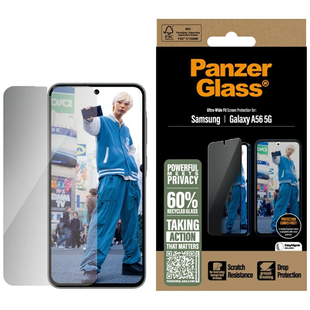 189929_1 PanzerGlass Ultra-Wide Fit Privacy Glass for Samsung Galaxy A56 5Geng