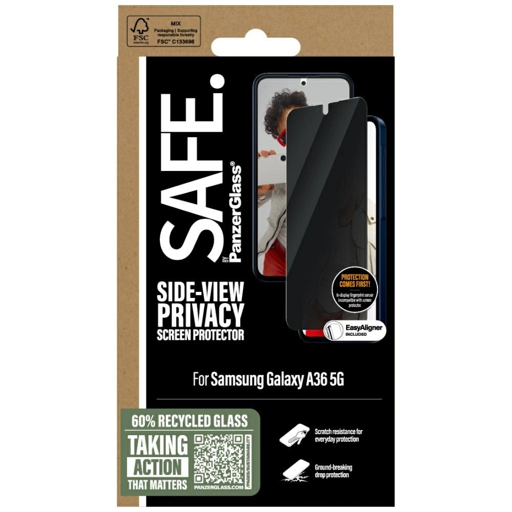 SAFE by PanzerGlass Ultra-Wide Fit Privacy Glass for Samsung Galaxy A36 5Geng