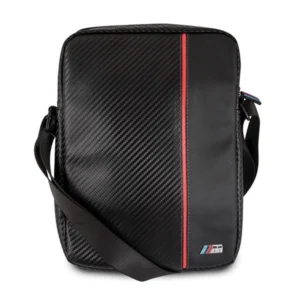 BMW Carbon / Red Stripe 8" Tablet Bag - Blackeng