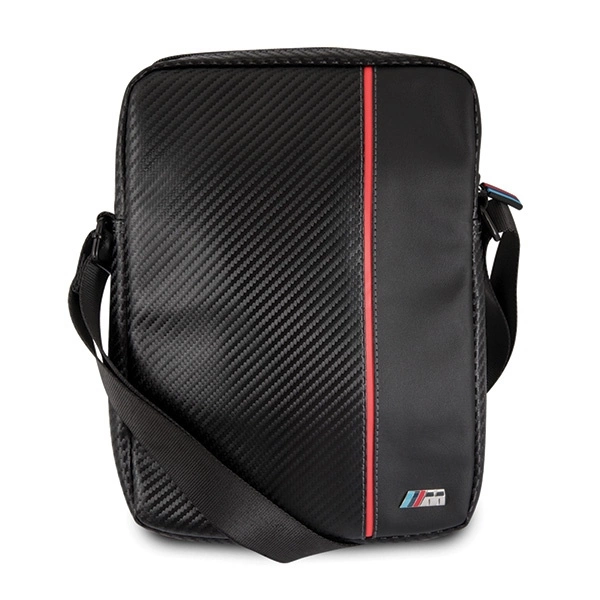 BMW Carbon / Red Stripe 8" Tablet Bag - Blackeng
