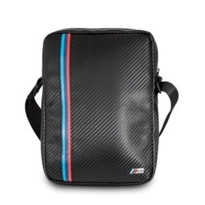 BMW Carbon / Tricolor Stripe 8" Tablet Bag - Blackeng