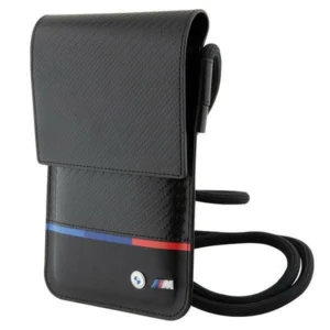 BMW Carbon Tricolor Line Wallet Bag - Blackeng