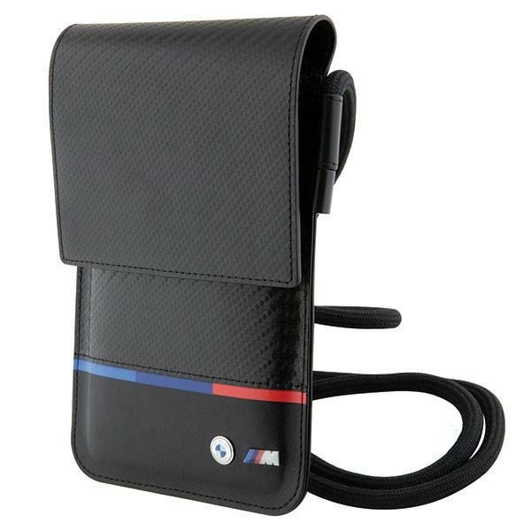 BMW Carbon Tricolor Line Wallet Bag - Blackeng