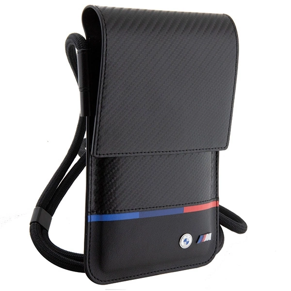BMW Carbon Tricolor Line Wallet Bag - Blackeng