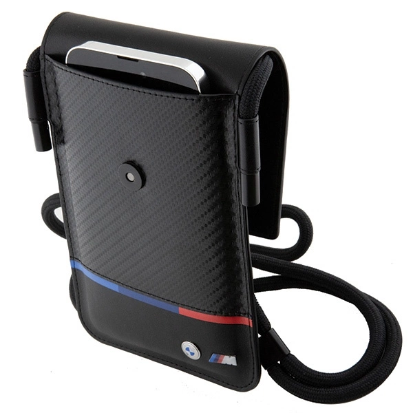 BMW Carbon Tricolor Line Wallet Bag - Blackeng