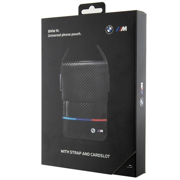 BMW Carbon Tricolor Line Wallet Bag - Blackeng