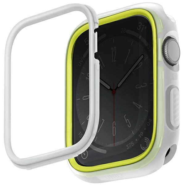 Uniq Moduo Case for Apple Watch 45/44mm Lime-Whiteeng