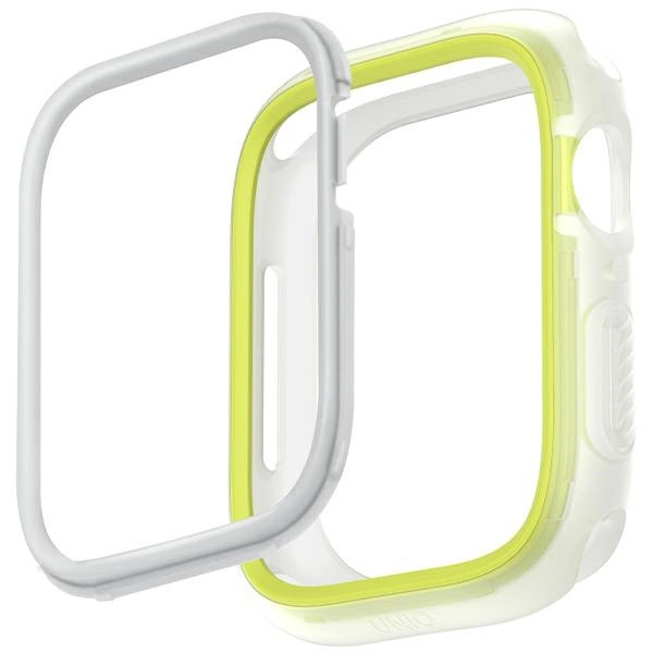 Uniq Moduo Case for Apple Watch 45/44mm Lime-Whiteeng