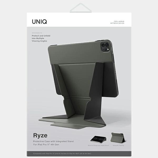Uniq Ryze Case for iPad Pro 11" 2020 (2nd gen.) / iPad Pro 11" 2021 (3rd gen.) / iPad Pro 11" 2022 (4th gen.) / iPad Air 10.9" 2020 (4th gen.) / iPad Air 10.9" 2022 (5th gen.) - Greeneng