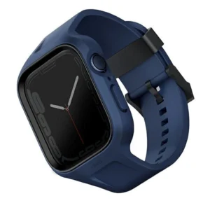 Uniq Monos 2 in 1 Set Strap + Case for Apple Watch 45 / 44 mm - Blueeng