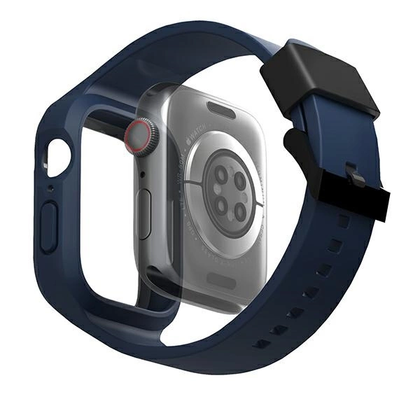 Uniq Monos 2 in 1 Set Strap + Case for Apple Watch 45 / 44 mm - Blueeng