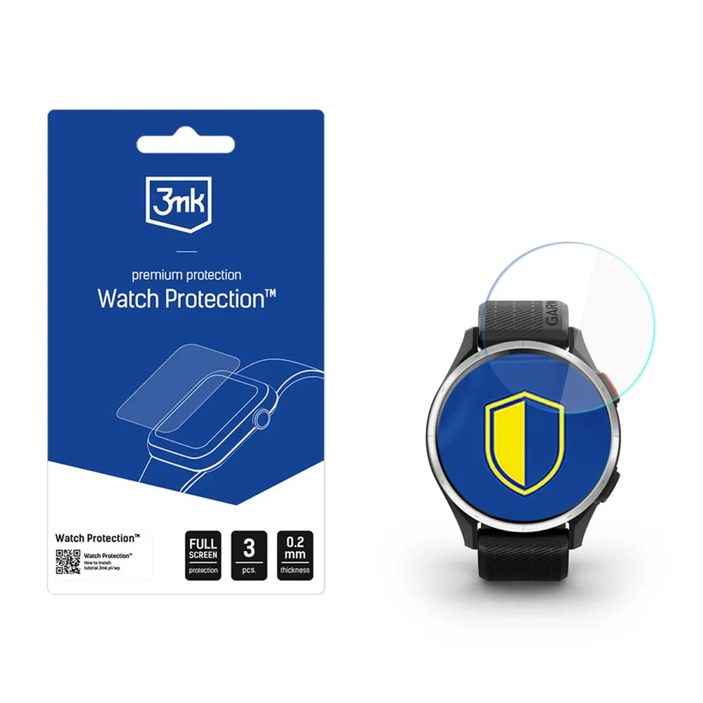 190239_1 3mk Watch Protection ARC Smartwatch Screen Protector for Garmin Approach S44 / S50 42mmeng