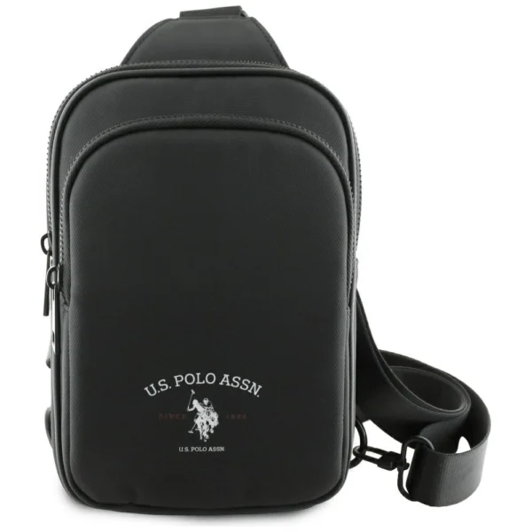 US Polo Petit Pique Crossbody Arch Phone Bag Blackeng