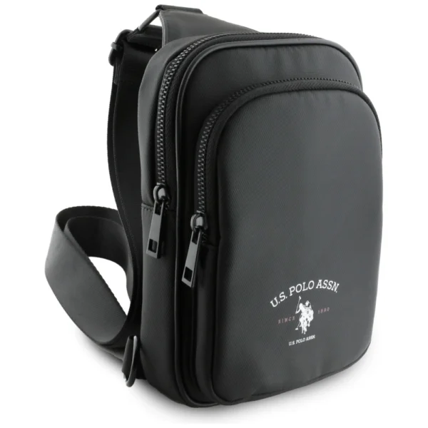 US Polo Petit Pique Crossbody Arch Phone Bag Blackeng