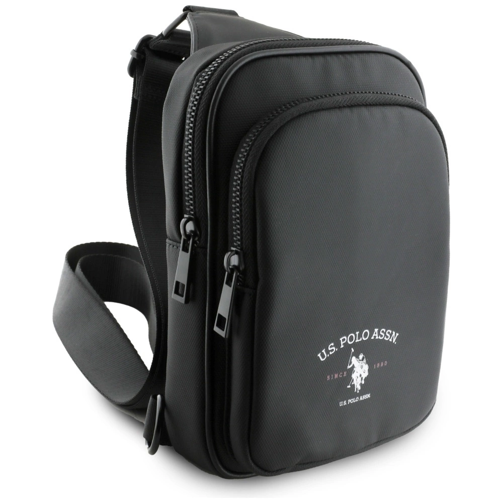 US Polo Petit Pique Crossbody Arch Phone Bag Blackeng