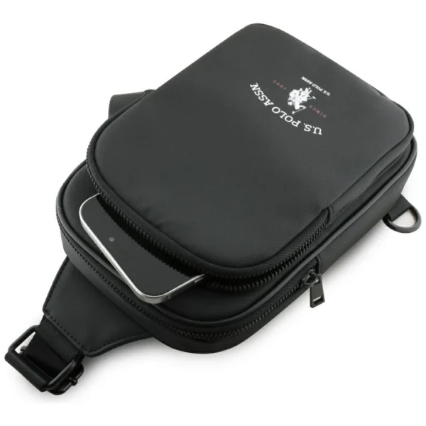 US Polo Petit Pique Crossbody Arch Phone Bag Blackeng