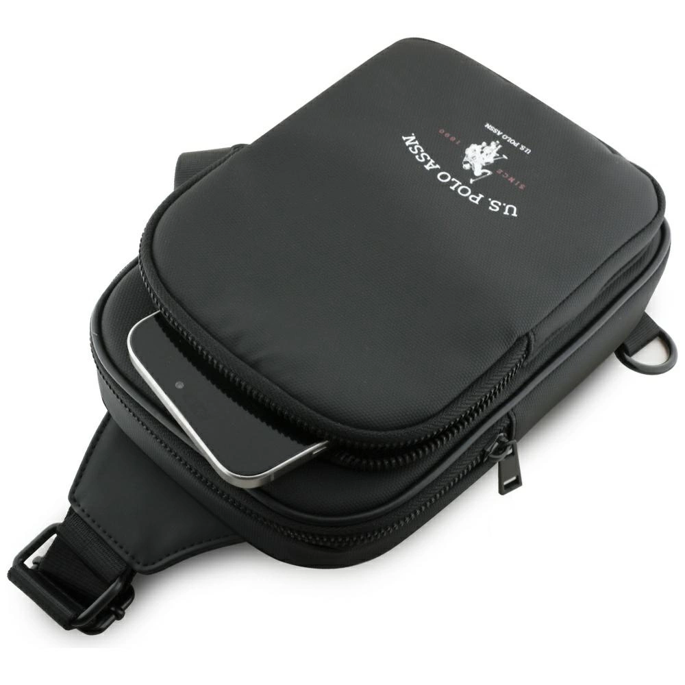 US Polo Petit Pique Crossbody Arch Phone Bag Blackeng