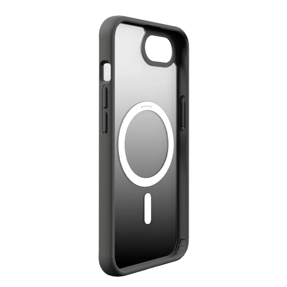 Puro Cover in TPU "GRADIENT" with Magsafe and gradient effect for iPhone 16E, blackeng