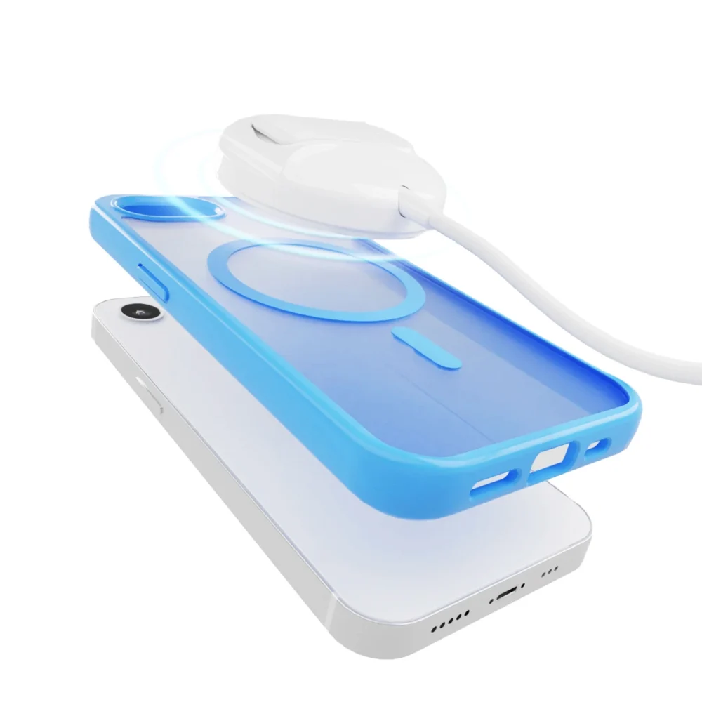 Puro Cover in TPU "GRADIENT" with Magsafe and gradient effect for iPhone 16E, blueeng