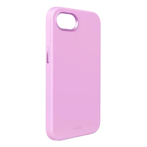 Puro Liquid Silicon Cover "ICON MAG PRO" with Magsafe, metal buttons and camera ring for iPhone 16E, pinkeng